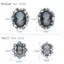 PNPIA- 12 Miếng Nhựa Và Kim Cương Giả Phong Cách Vintage Cameo Trâm Chân Trong Cổ