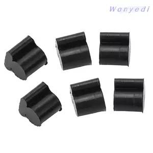 WANYEDI 12 Miếng Lót Cao Su Van Xoay, Miếng Lót Cao Su Piston Sừng 3.5 Mm Màu Đen, Miếng Lót Van Chống Ồn Silicon Bền Cho Trumpet