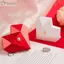 Hộp đựng đồ trang sức YUUKII, Hộp nhẫn hình trái tim di động, Màn hình lưu trữ trang sức bật lên tự động cho đám cưới bé gái