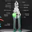 VFZ 10in1 Kìm tuốt dây có thể gập lại Kéo thợ điện có phép đo điện Dụng cụ cáp kéo cho dây OTE