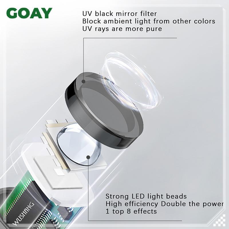 GOAY Đèn UV LED mini cầm tay sạc USB sấy gel móng nhanh cho DIY tại nhà và salon nail
