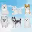 FUHUIOT Móc Khóa Tóc Thú Cưng, Hộp Bảo Quản Tóc Cho Chó Trong Suốt DIY, Móc Khóa Hoạt Hình Chải Lông Acrylic Puppy Mặt Dây Chuyền Trang Sức Quà Tặng