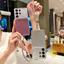 Phone Case For SAMSUNG Galaxy S26 Ultra Plus S25 S24 S23 S22 FE Note 20 Ultrra TPU Glitter Powder Strap Soft Glitter Powder Aesthetic Korean Cute
