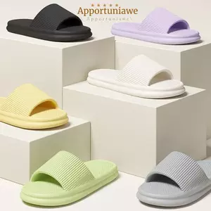 Dép đi biển IAPPORTUNIA, Dép đi biển nữ dày EVA, Dép đế mềm chống trượt thời trang mùa hè