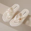 Hoa La Mã Flip-Flops Nữ Mùa Hè Mặc Ngoài Thời Trang Học Sinh Chống Mài Mòn Chống Trơn Trượt Flat Flip-Flops Giày Đi Biển Fema