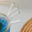 Bộ ống hút thủy tinh có thể tái sử dụng Chất làm mịn Borosilicate cao Đuôi ống hút uống nước thân thiện với môi trường tốt cho sức khỏe với bàn chải làm sạch MỚI