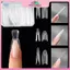 MYPANDA Ứng dụng nhanh Móng tay Oril Sandwich Hình thức kép 60 chiếc Khuôn hoàn hảo cho Qui Nail Salon Sử dụng.