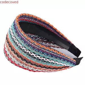 MOCOVED Băng Đô Bên Rộng Retro Thời Trang Bohemia Phong Cách Nữ Cô Gái Rửa Mặt Phụ Kiện Tóc