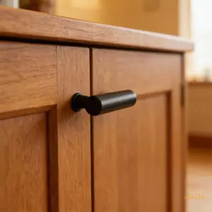 Exhila 2 Chiếc Ngăn Kéo Đồ Nội Thất Tay Cầm Trang Trí Hình Chữ T Tủ Quần Áo Núm Hiện Đại Kéo Tay Cầm Phần Cứng Dễ Dàng Lắp Đặt