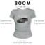 BOOM Áo Baby Tee Nữ Cotton Ôm Body-Áo Thun Ngắn Tay Y2K In Hình PhongCách Mùa Hè, Cổ Tròn Hàng Đầucách hàn quốc phong393