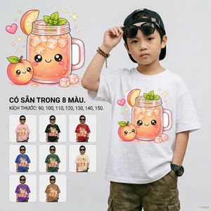 Áo thun trẻ em in hình bé trai 10-40kg Thời trang Không gây kích ứng da