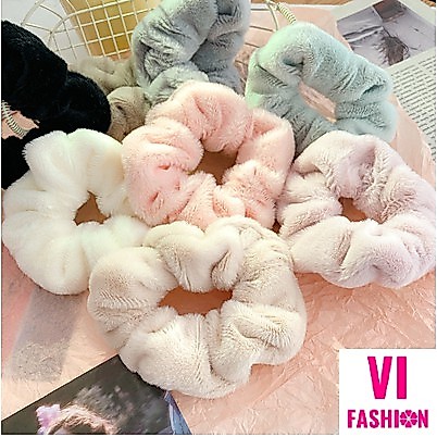 Cột tóc,Dây buộc tóc, Scrunchies Vải Lông Mềm Đẹp bt25