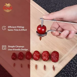 Táo tàu bằng thép không gỉ Corer Tiết kiệm nhân công Công cụ loại bỏ lõi ô liu đa chức năng cho nhà bếp [VN]