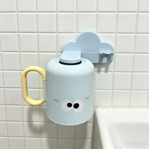 Cốc nước súc miệng phía trên từ tính Cốc nước súc miệng dành cho cặp đôi có giá trị cao Cốc đánh răng Bàn chải thoát nước phía trên Cốc rửa 6.24