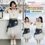 Bé Gái Denim Khâu Gạc Váy Mùa Hè 2026 Phong Cách Mới Thời Trang Trẻ Em Váy Ngọt Ngào