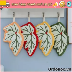 Khăn bếp ORDOBOX, Khăn tay dày lá, Khăn tắm mềm hai lớp khô tốc độ Sử dụng nhà bếp