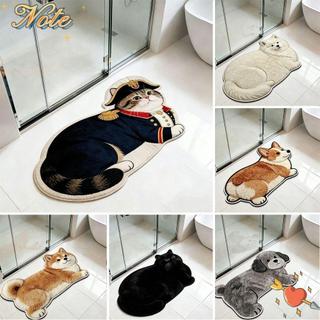 NOTE1 Mô Phỏng Thảm Lót Sàn Mèo, Có Thể Gập Lại Thiết Kế Chống Mài Mòn Diatom Thấm Hút Thảm, Thảm Vào Siêu Thấm Chống Trơn Trượt Trang Trí Hàng Ngày Gia Đình
