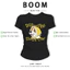 BOOM Áo Baby Tee Nữ Cotton Ôm Body-Áo Thun Ngắn Tay Y2K In Hình PhongCách Mùa Hè, Cổ Tròn Hàng Đầucách hàn quốc phong536
