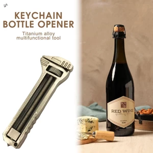 Dụng cụ mở nắp chai móc khóa chống thất lạc - Kẹp đa chức năng cho các trường hợp khẩn cấp ngoài trời