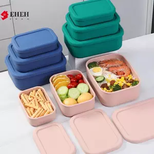Hộp Bento silicon 300 / 700 / 1300ML Hộp cơm trưa dành cho người lớn Hộp đựng Bento Hộp đựng thực phẩm Hộp đựng có nắp đậy cho công việc đi học Du lịch VN