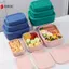 Hộp Bento silicon 300 / 700 / 1300ML Hộp cơm trưa dành cho người lớn Hộp đựng Bento Hộp đựng thực phẩm Hộp đựng có nắp đậy cho công việc đi học Du lịch VN