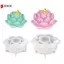 3D Hoa Sen Khuôn Silicon Bình DIY Thơm Nến Khuôn Nồi Handmade Trang Sức Hộp Bảo Quản Làm Bình Nến Bê Tông Trồng VN