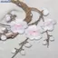 Bluelover Đẹp Thêu Hoa Mai Miếng Dán Sắt / May Trên Táo Motif Thủ Công Mới