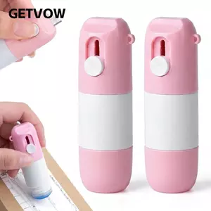 GETVOW Nhiệt Giấy Tẩy, Dụng Cụ Mở Bưu Kiện 2 Trong 1 Chất Lỏng Hiệu Chỉnh Giấy Nhiệt, Bảo Vệ Quyền Riêng Tư Bền Đẹp Có Thể Đổ Lại Máy Cắt Hộp Di Động
