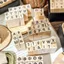 30 Chiếc Retro Tiếng Anh Bộ Chữ Cái Gỗ Tem Thêu Sò DIY Con Dấu Sinh Viên Đa Năng Tem Bộ Giáo Viên