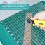 HFTOY 5 Trong 1 Thước Cắt Quilt Acrylic Trong Suốt Vuông Mẫu Thước May Cắt Quilting May Thủ Công ~