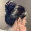PNPIA- Kẹp Móng Vuốt Tổng Hợp Tóc Bun Phần Mở Rộng Vải tuyn Mềm Trang Trí Tóc Thực Tế Cho Nữ Cô Dâu Sự Kiện Prom Sử Dụng