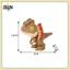 B & N Khủng long ngón tay kỷ Jura Triceratops Tyrannosaurus Đồ chơi mô hình dành cho trẻ em Đồ chơi tương tác Khủng long cắn ngón tay sáng tạo Quà tặng cho bé trai.
