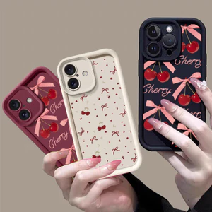 Ốp Điện Thoại Di Động Cho Motorola Moto G60 G32 G52 G35 G30 G34 G85 G54 E22 G15 E40 PLAY 2025 Ốp Điện Thoại Sang Trọng Nơ Anh Đào Mềm Chống Sốc Camera Bảo Vệ TPU Silicone Mờ