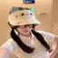 MAKY Hoạt Hình Dễ Thương Tai Mèo Tấm Che Nắng Chống Tia UV Có Thể Gập Lại Mũ Mềm Cho Gia Đình Mùa Hè Kỳ Nghỉ Chuyến Đi Trẻ Em Người Lớn VN