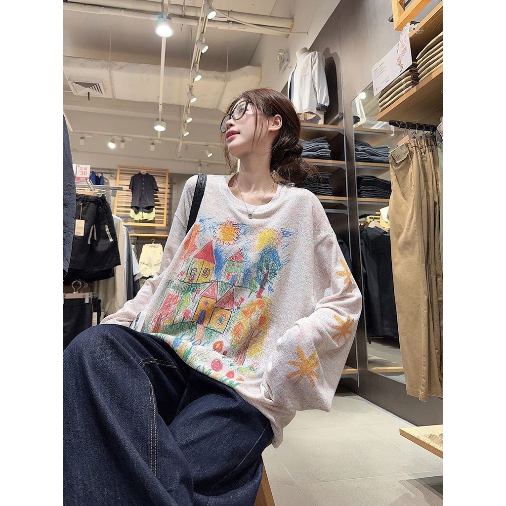 Áo chống nắng Milyfashion in hình dài tay, dáng rộng phù hợp mọi size