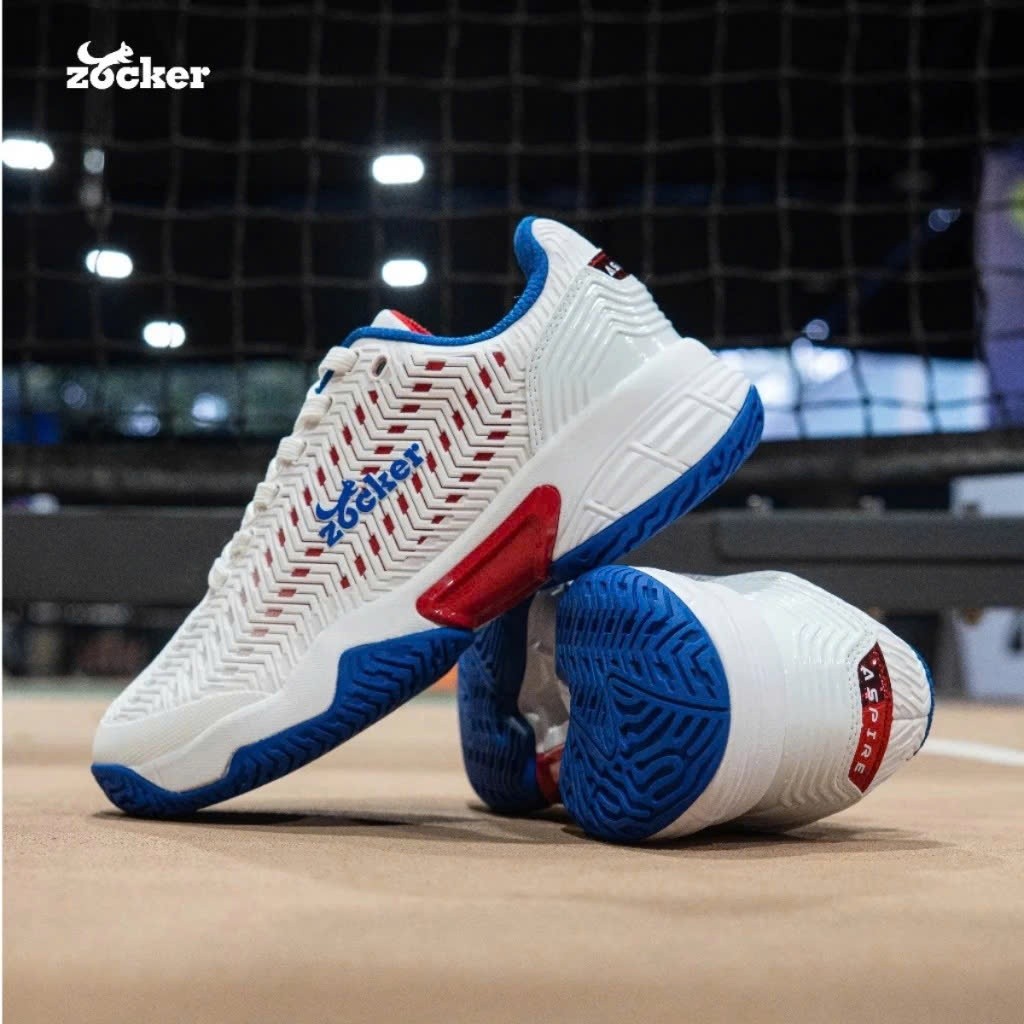 [CHÍNH HÃNG]GIÀY PICKLEBALL ZOCKER ASPIRE – ĐỈNH CAO BÁM SÂN & BẢO VỆ KHỚP GỐI