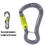 KIN Ergonomic Chống Trơn Trượt Dây Đuôi Bò Carabiner Khóa Nhanh Hợp Kim Nhôm Carabiner Cho Thiết Bị Leo Núi Ngoài Trời