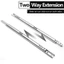 BORAGETE 2 Tấm trượt ngăn kéo vòng bi, Tấm trượt ngăn kéo trượt hai chiều rộng 17mm, Tấm lót trượt vòng bi trơn mịn