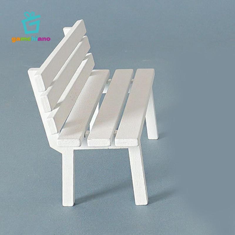 Gamchiano Thu Nhỏ Sân Vườn Ghế Dự Bị Vườn Cổ Tích Phụ Kiện Thực Tế Thu Nhỏ Đồ Nội Thất Cho Cuộc Sống Cảnh Bố Trí Mô Hình DIY Vai Trò Chơi Trang Trí