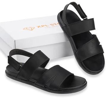 Dép sandanl da nam may đế chắc chắn ,dép sandanl thời trang 2025 đế Pu siêu nhẹ,êm chân đế cao 3cm P05 Sandal