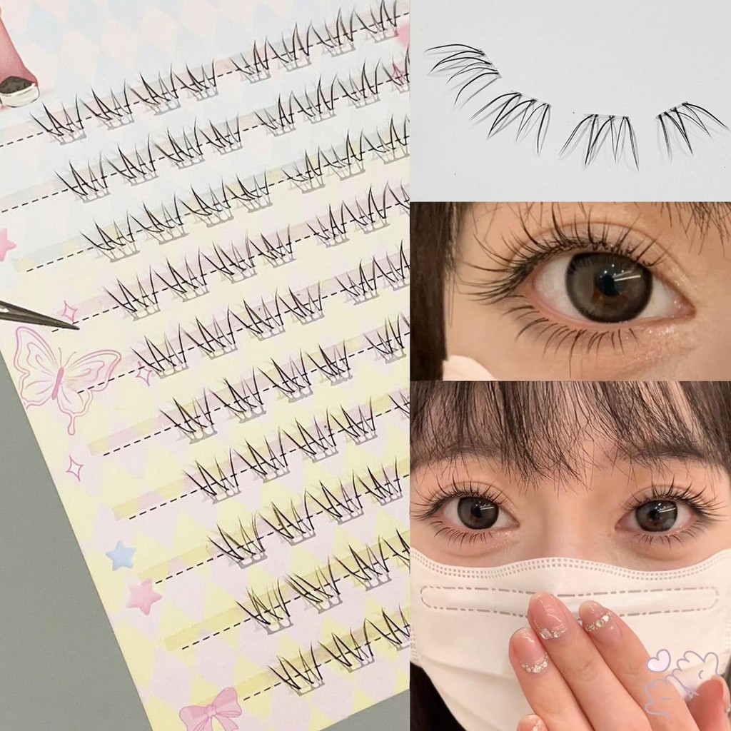 IOIIK 6/10 hàng Manga Soft Cluster Lông Mi Giả - Cosplay Hẹn Hò Sử Dụng Hàng Ngày