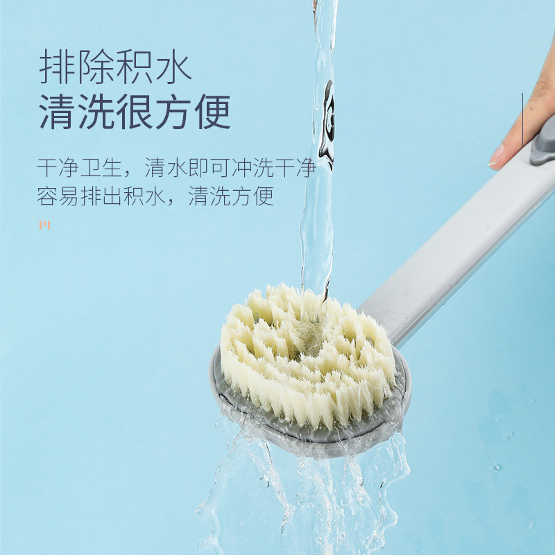 Bàn chải tắm tay cầm dài phong cách Nhật Bản mới có lông mềm để chà lưng thoải mái và dụng cụ tắm đa chức năng