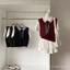 Mùa Thu 2025 - Áo sơ mi nữ preppy style phiên bản Hàn Quốc, tay ngắn dáng ôm