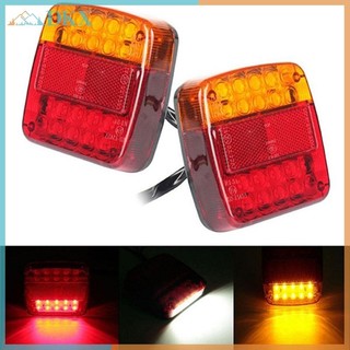 DKX Xe Kéo Xe Tải 20LED Đèn Hậu Phanh Dừng Đèn Báo Tín Hiệu 12V.