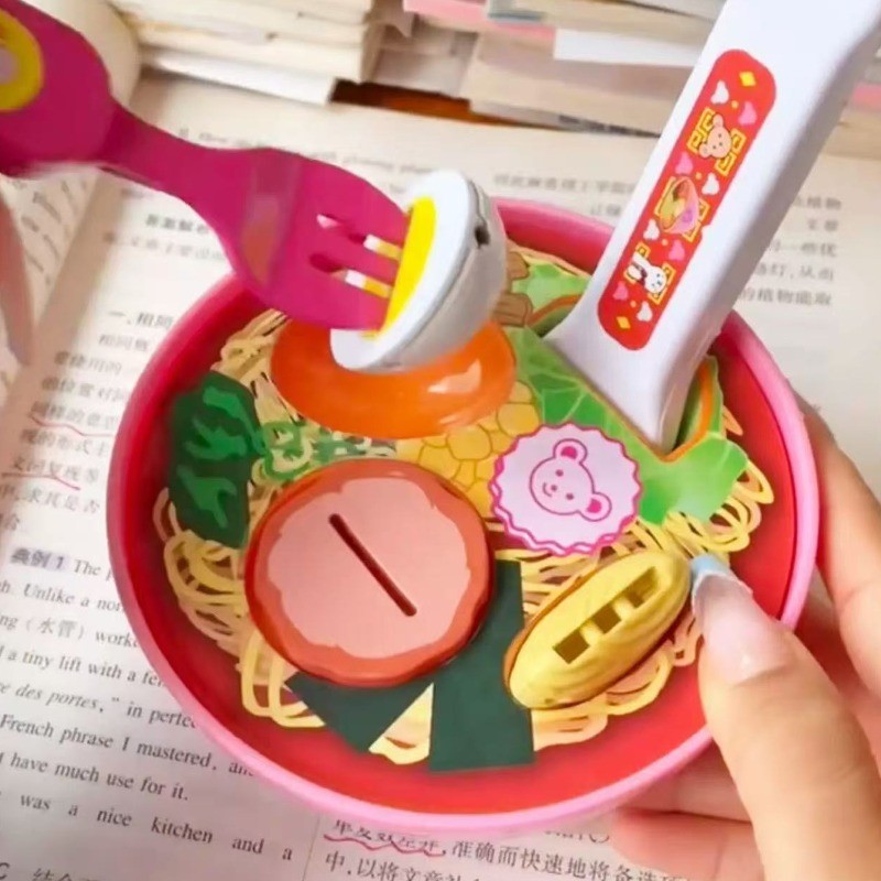 [H & L] 1 / 2 / 3 BỘ - Bộ đồ ăn giả vờ giáo dục - Kem Ramen Sushi mô phỏng Nhật Bản, phát triển kỹ năng vận động sáng tạo cho trẻ từ 6 tuổi trở lên