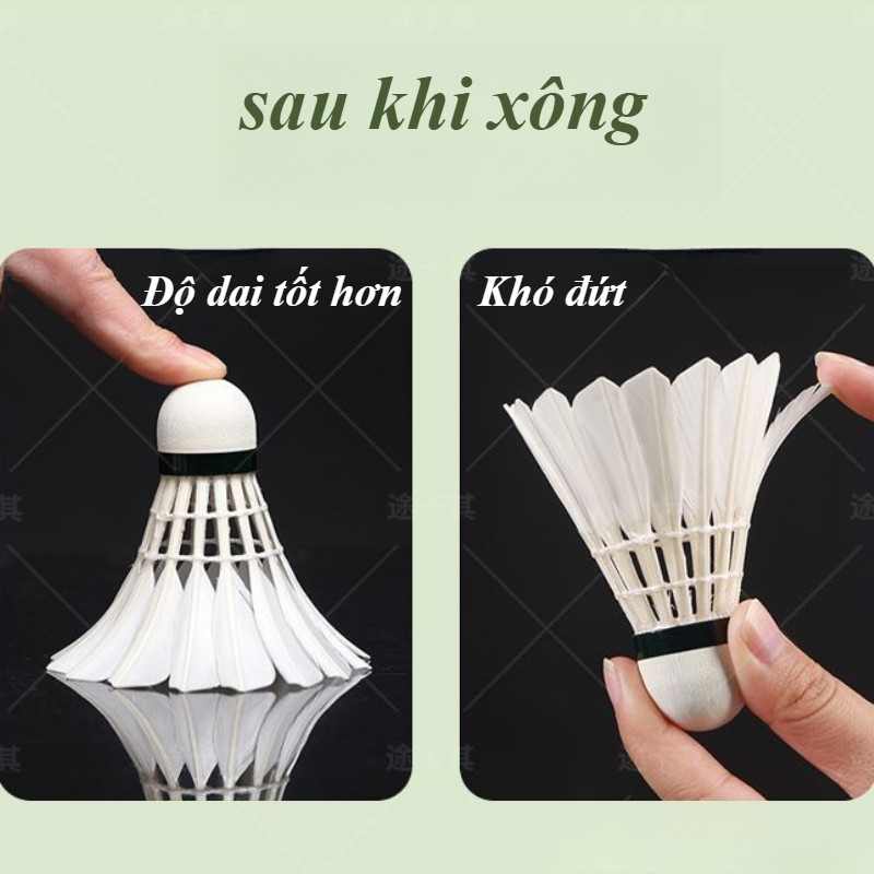 Máy Tạo Ẩm & Hấp Cầu Lông Di Động - Sạc Type-C, Giữ Ẩm Lông Vũ, Dụng Cụ Bảo Dưỡng Chuyên Nghiệp