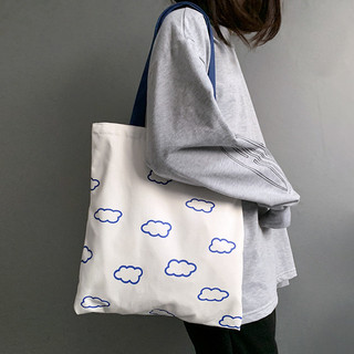 Túi vải Zip Cloud Hàn Quốc mới