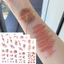 BORAGETE 1 / 4 Miếng dán hình xăm tạm thời vết thương, Nhãn dán hình xăm sẹo mắt cá chân Cosplay lâu dài, Quà tặng Nhãn dán hình xăm sẹo thực tế chống nước