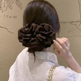 Kẹp tóc hình quả chuối hoa hồng polka dot phù hợp mùa thu đông, phụ kiện tóc độc đáo phong cách Hàn Quốc