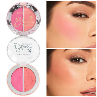 Bảng Blush Hai Màu Nổi Bật Làm Sáng Sửa Chữa Bảng Đa Năng Ngọc Trai Matte Blush Cream Blush